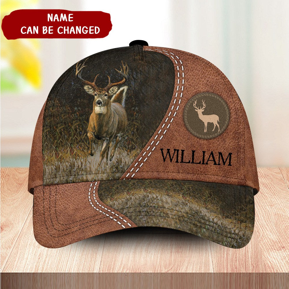 Personalized Running Deer Classic Cap