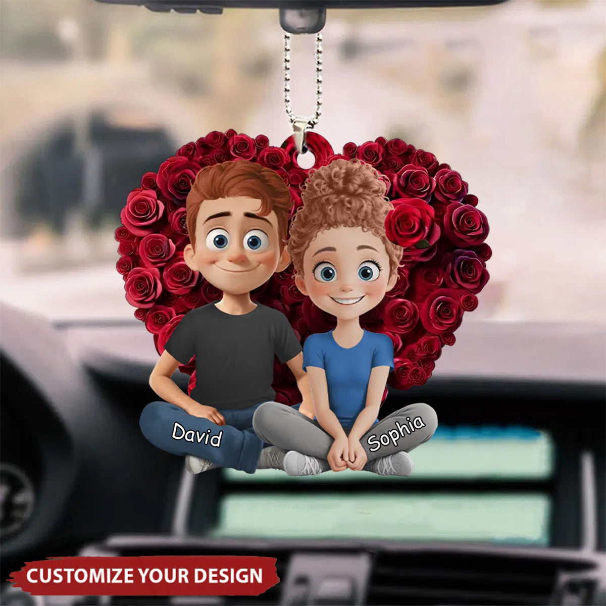 Partners In Crime And In Love - Couple Personalized Acrylic Ornament - Gift For Husband Wife, Anniversary