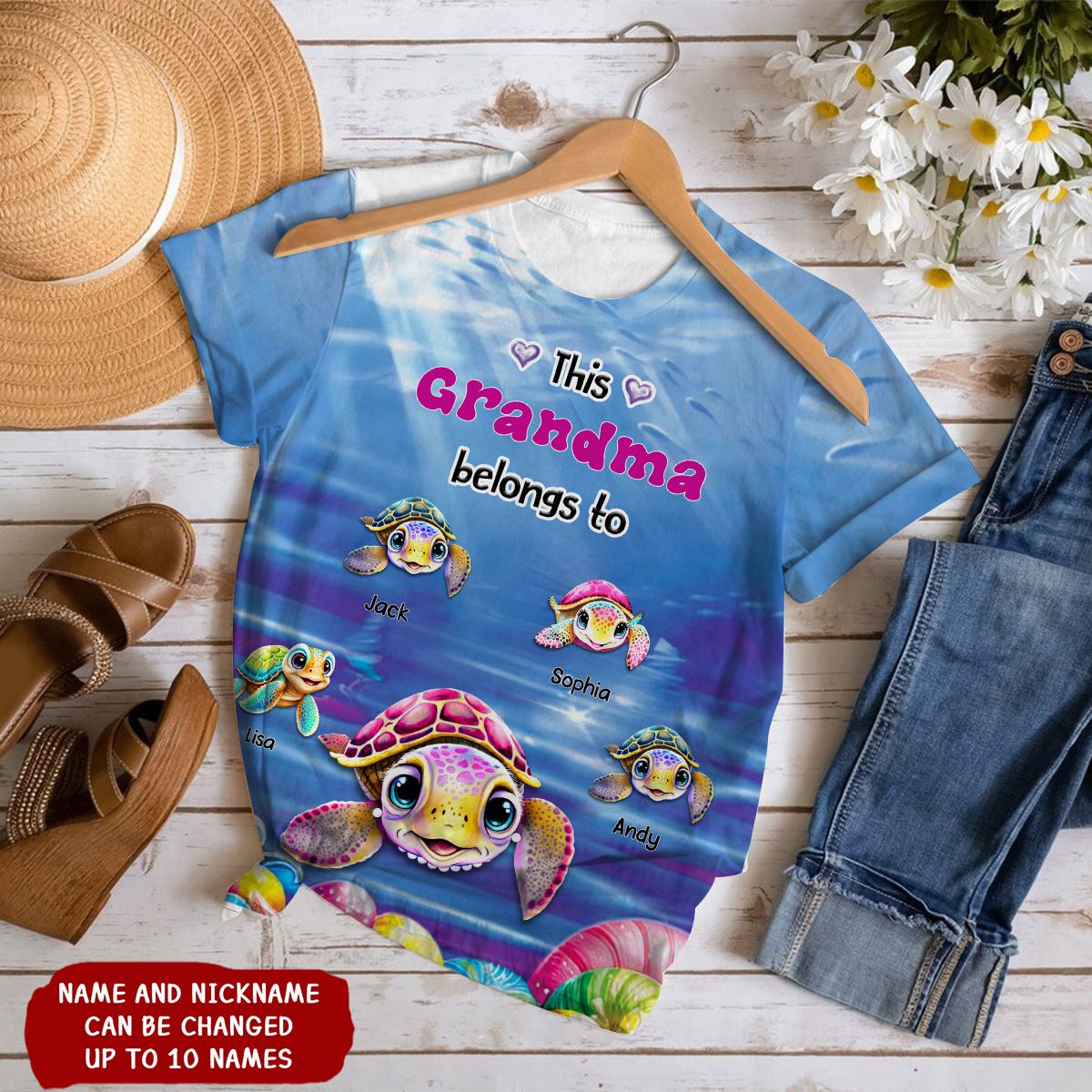 Gift For Grandma This Grandma Belongs To All-Over Print T-Shirt