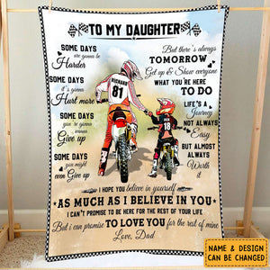 Personalized Motocross Quilt Blanket, Quilt Bedding Set with custom Name, Number & Appearance