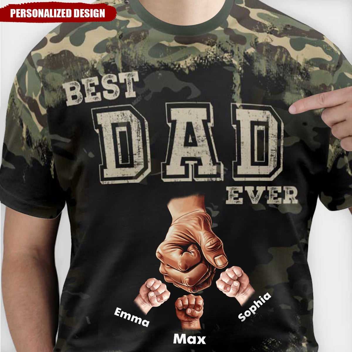 Gift For Father Best Dad Ever All-Over Printed T-Shirt