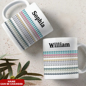 Hidden Swear Message Funny Personalized Mug - Office Gift For Work Bestie Friend