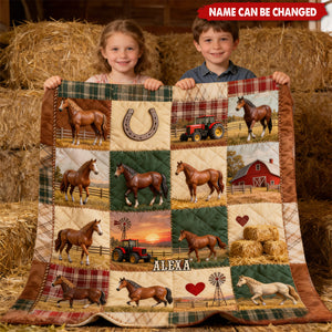 Horse Ranch - Personalized Horse Blanket