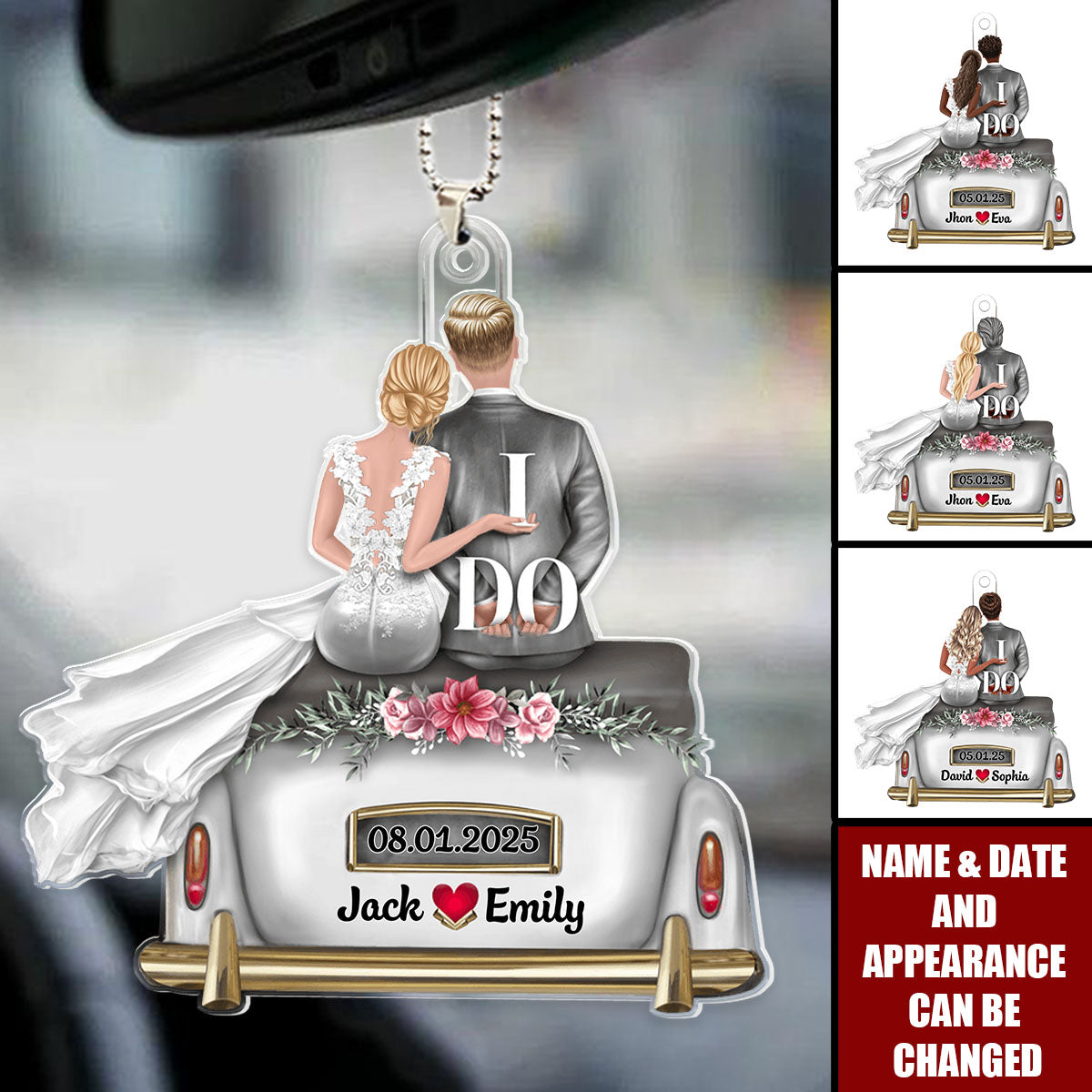 I Do - Personalized Gifts For Married Couples Ornament