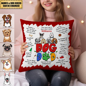 Gift For Dog Mom Dog Dad Affirmation Pillow