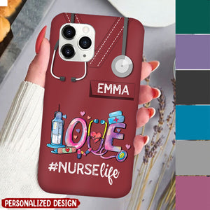 Personalized Love Nurse Life Phone Case
