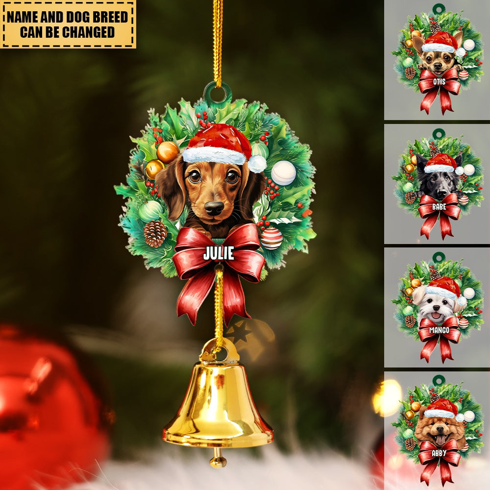 Christmas Ring Bell Dogs Personalized Christmas Gifts Ornament