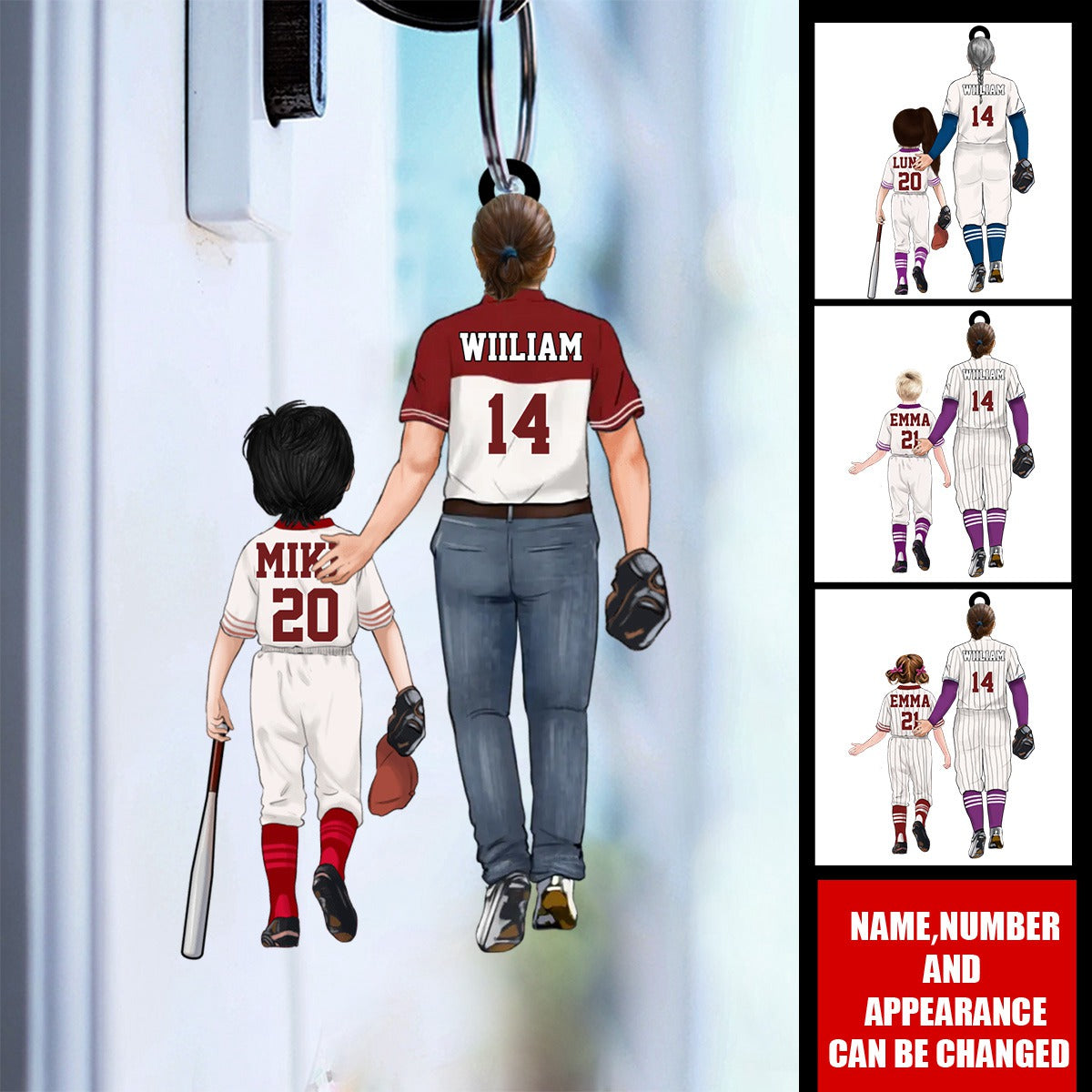 Personalized To My Son Acrylic Keychain - Gift Idea For Son/Father's Day