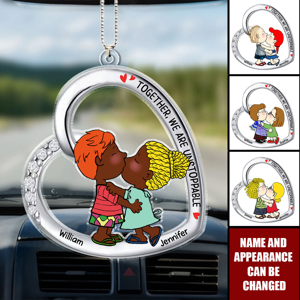 Personalized Gifts For Couple Ornament Together We're Unstoppable