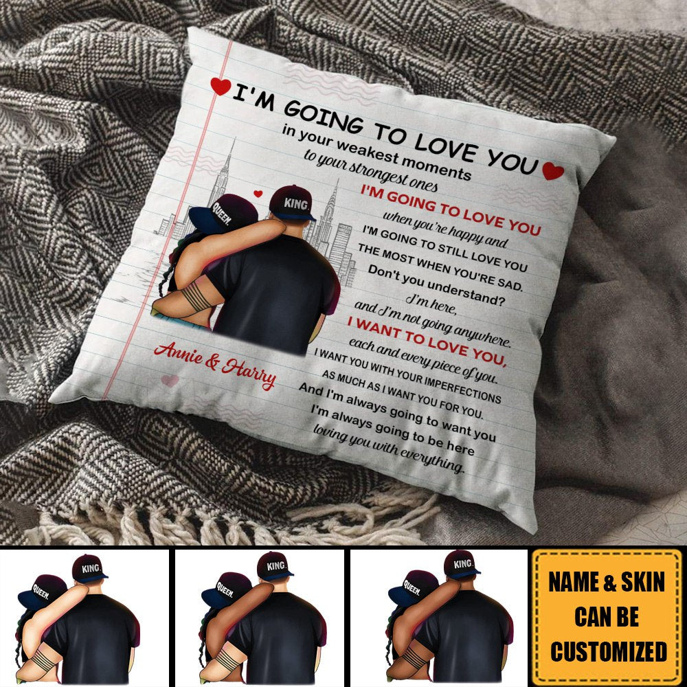 I Am Going To Love You - Custom Pillow, Valentine's Day, Anniversary Gift For Couple