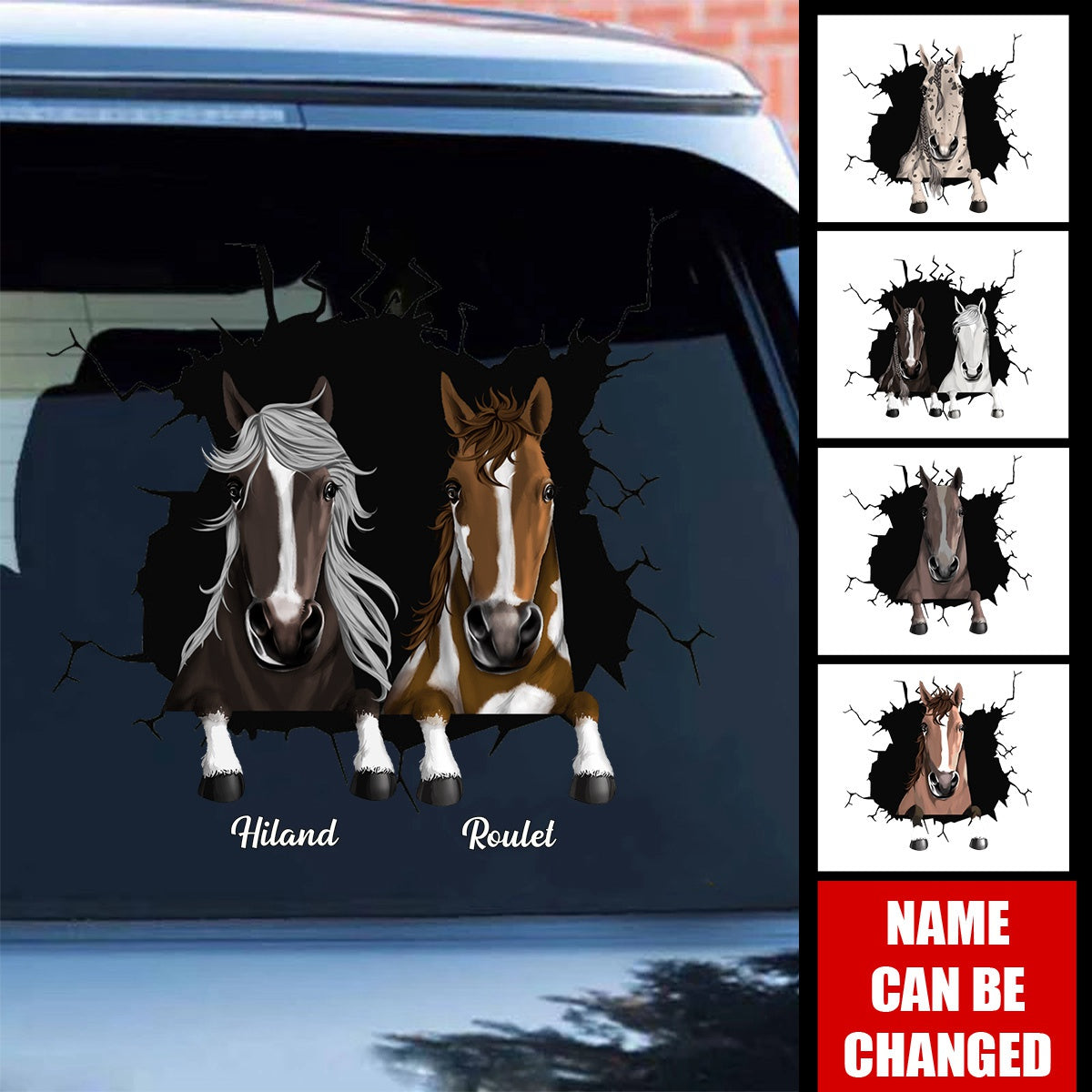 Personalized Horse Decal Gift For Horse Lovers