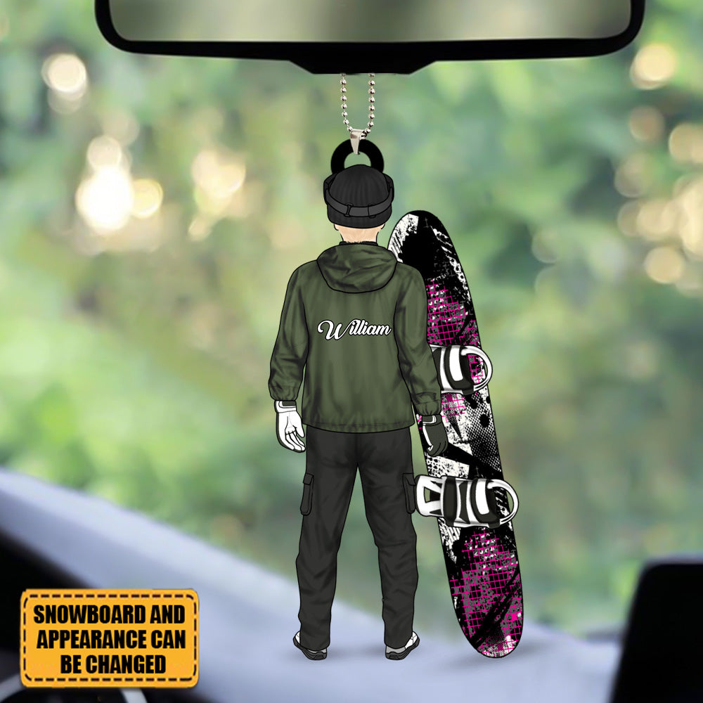 Personalized Gifts Snowboarding Ornament For Man, Snowboarding Lover