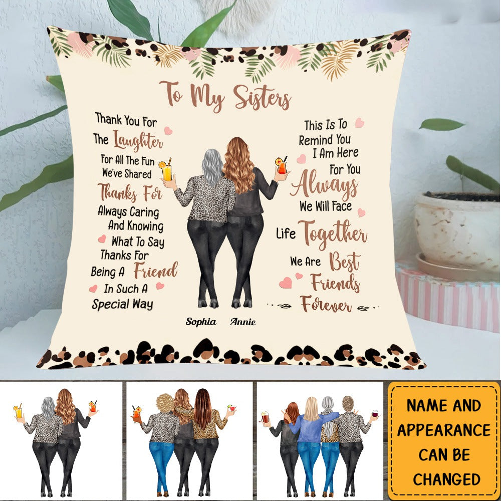 Thank You For The Laughter Friendship - Personalized Pillow