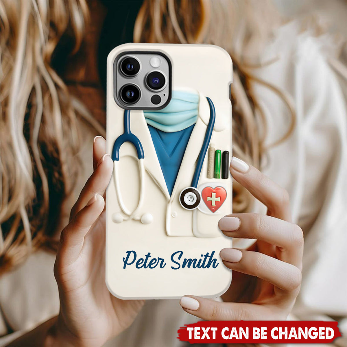Medical Appreciation Design With Stethoscope - Personalized Full Print Phone Case