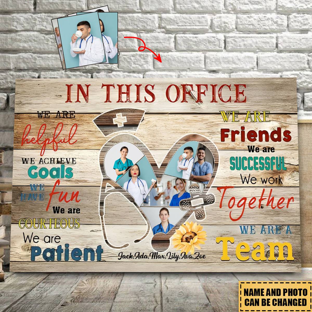 In This Office - Personalized Nurse Poster