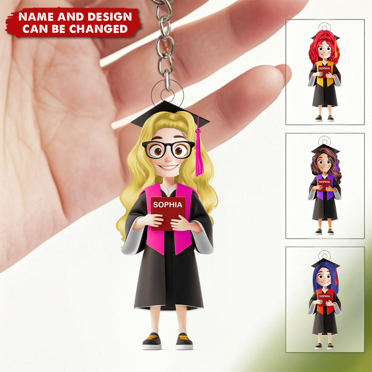 Congratulations Class Of 2025 - Personalized Keychain, Gift For Graduate