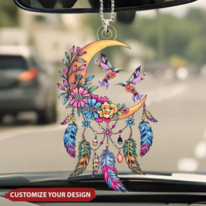 Hummingbird God Made Her An Angel - Personalized Acrylic Ornament