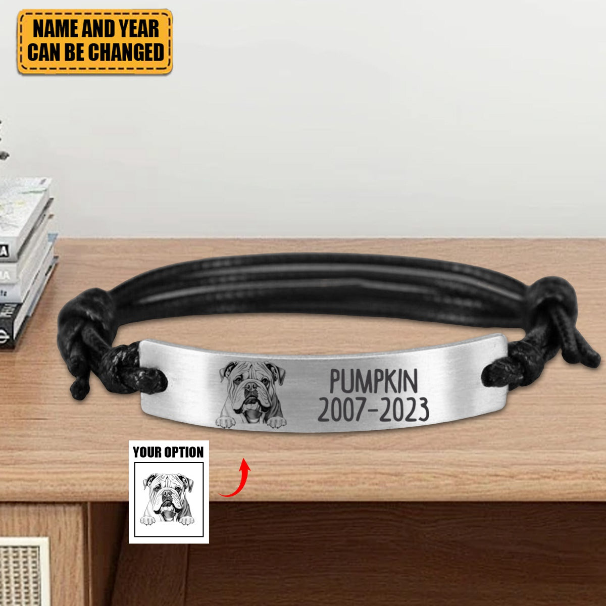 Dog Dad Personalized Gift,Pet Bracelet Gift For Dog Dad,Gifts From Dog, Pet Memorial Gift