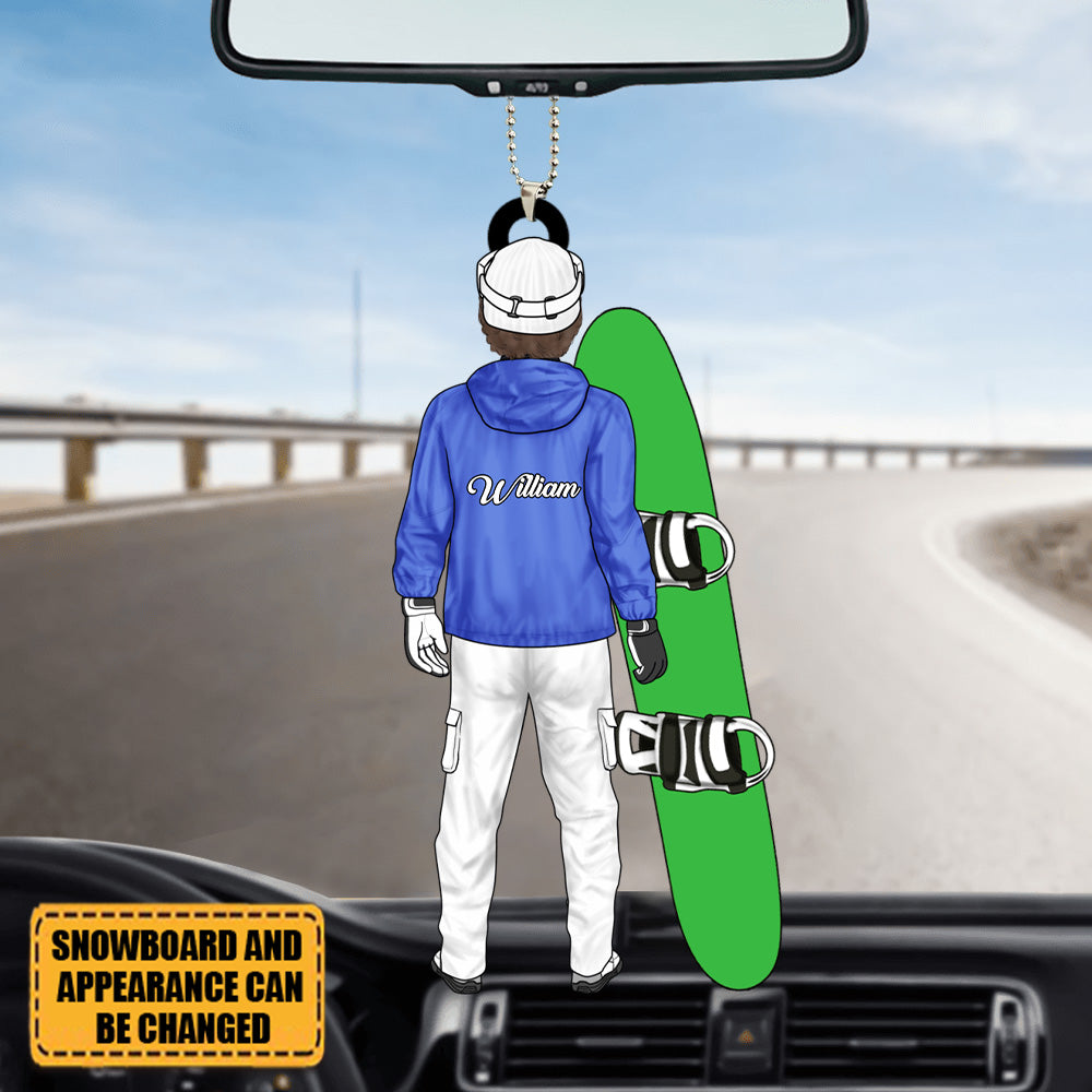 Personalized Gifts Snowboarding Ornament For Man, Snowboarding Lover