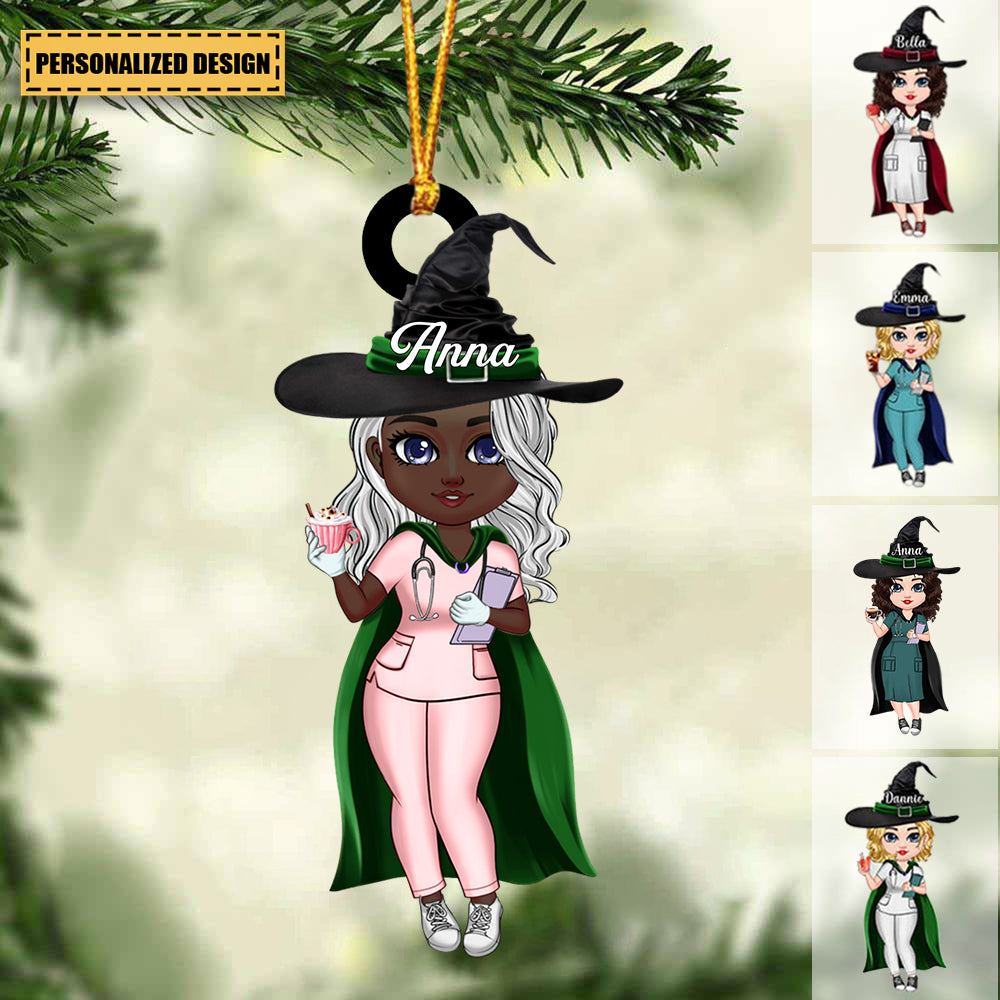 Personalized Halloween Nurse Christmas Ornament Gift Idea For Nurse