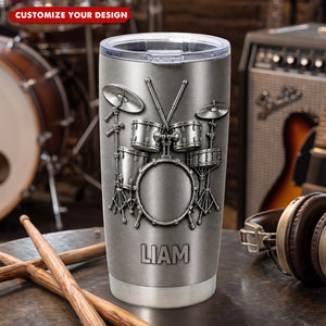 Drums Are My Therapy – Personalized 20oz Tumbler