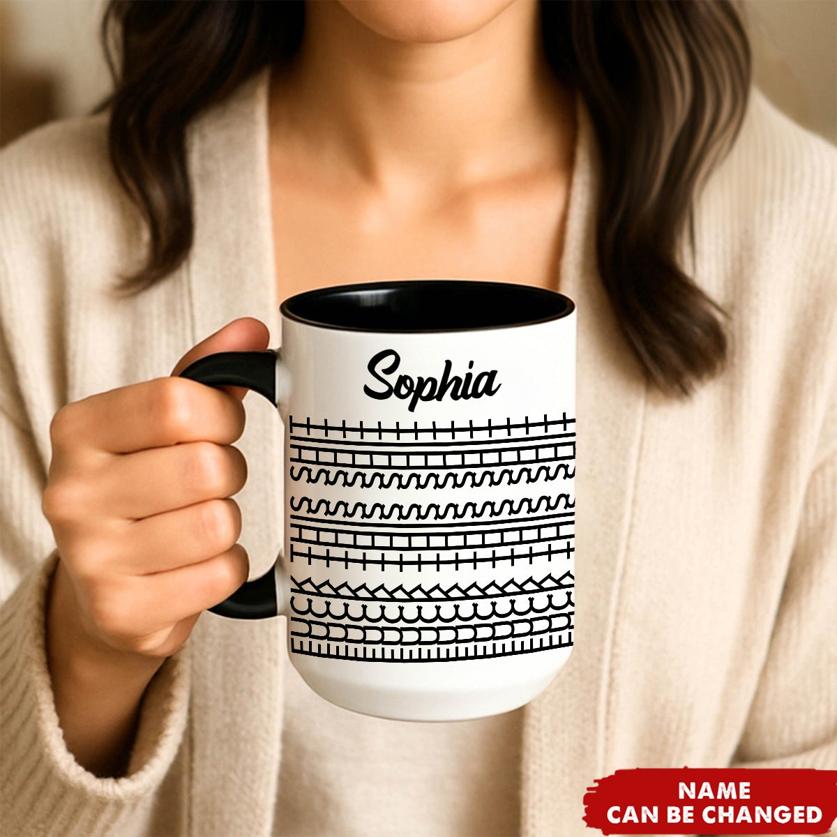 Funny Hidden Swear Message Personalized Mug - Office Humor Gift For Work Friend Bestie