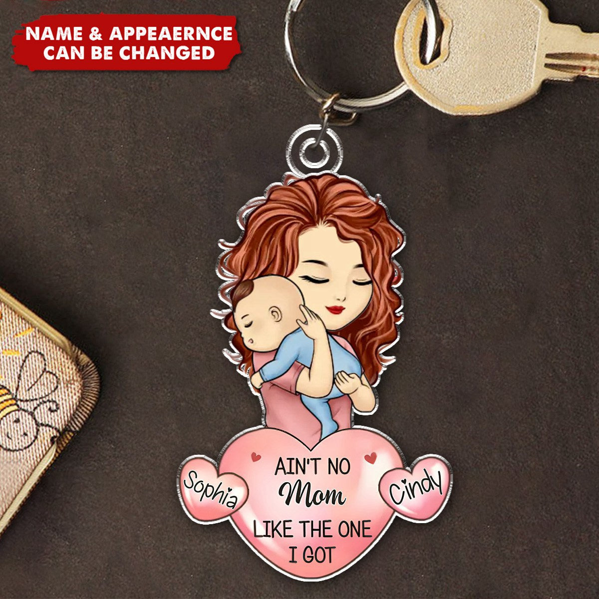 You're Doing A Great Job - Family Personalized Custom Keychain - Gift For Mom, Grandma