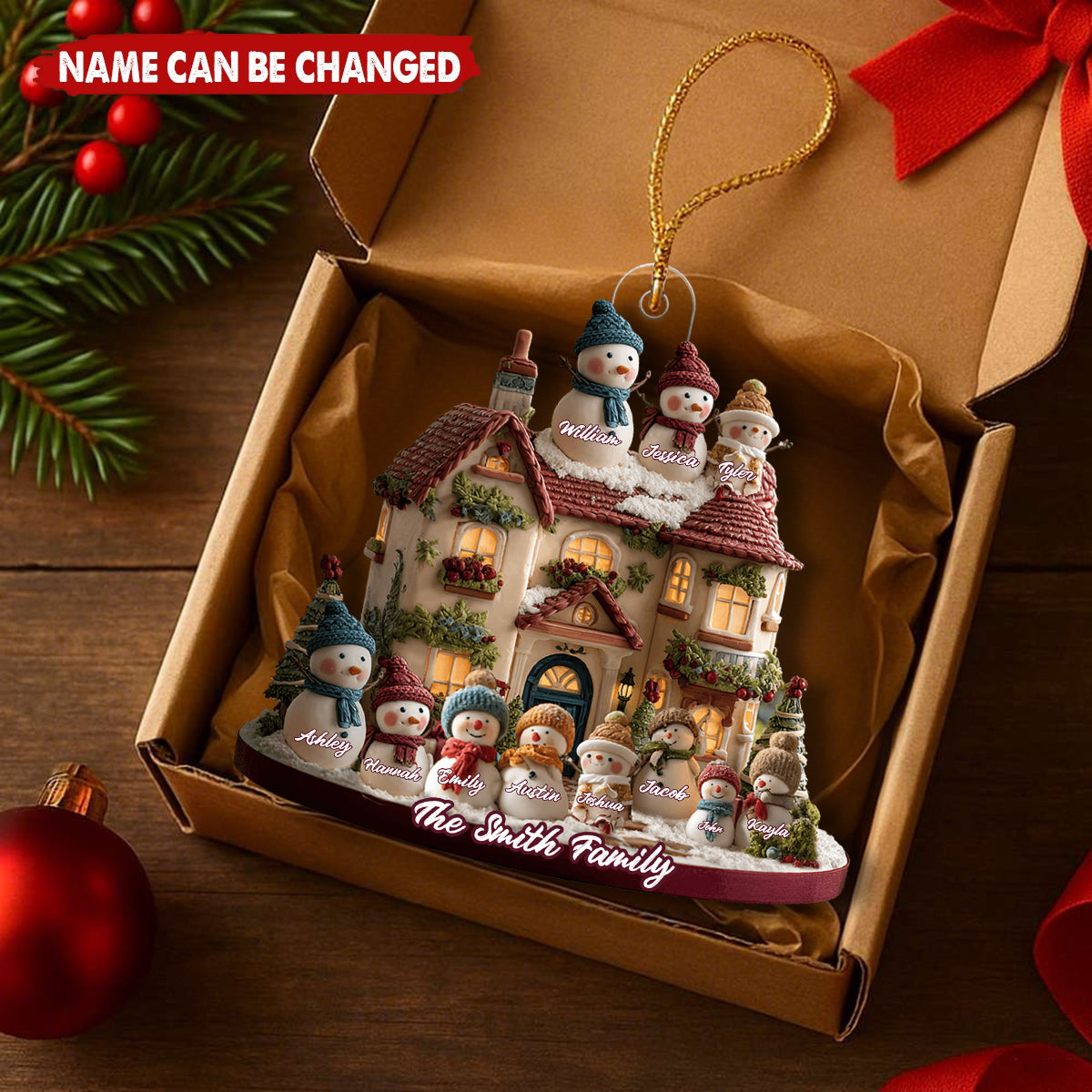 Christmas Time - Personalized Christmas Acrylic Ornament