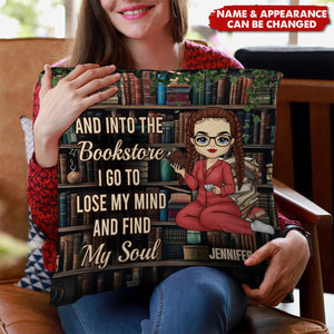 I Go To The Bookstore To Find My Soul - Personalized Custom Pillow - Gift For Book Lovers