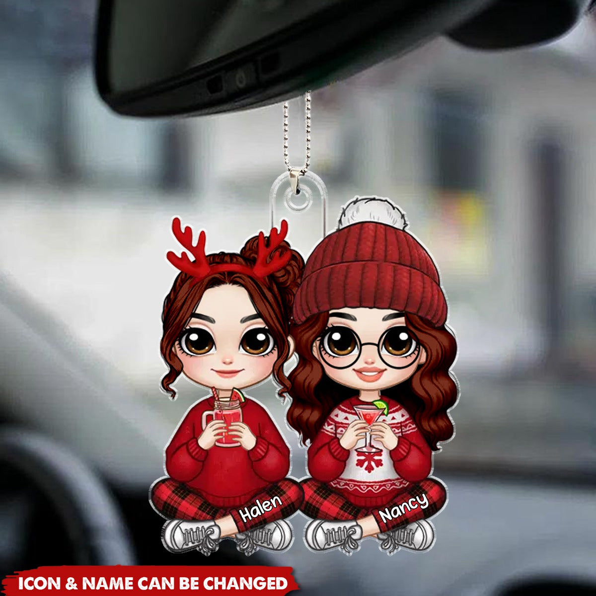 Personalized Christmas Acrylic Ornament - Gift For Granddaughter Daughter From Grandma Mom