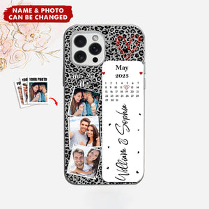 Custom Photo Calendar Family Name The Day Our Journey Began - Gift For Family - Personalized Phone Case