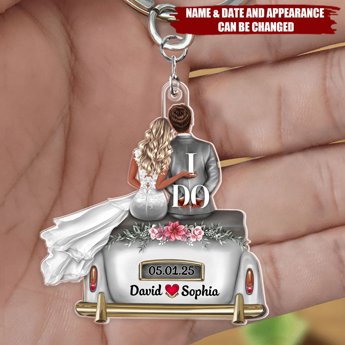 I Do - Personalized Gifts For Married Couples Keychain