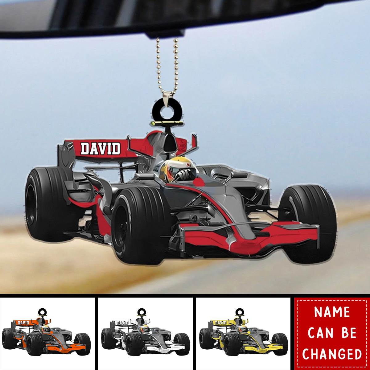 Personalized Race Car Ornament, Racing Lover Gift, Custom Race Car Ornament, Racer Gift, Race Car Lover Gift