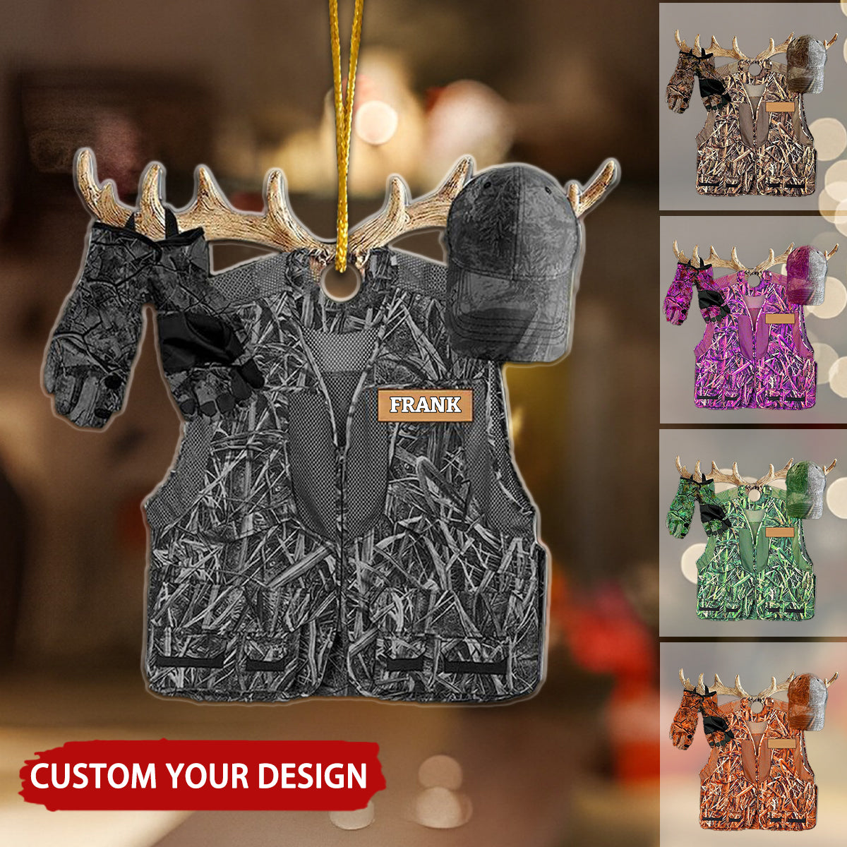 Hunting Clothes Personalized Christmas Ornament, Perfect Gift For Hunting Lovers