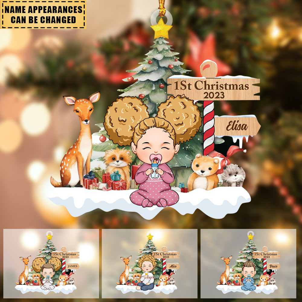 Baby's 1St Christmas - Personalized Christmas Ornament