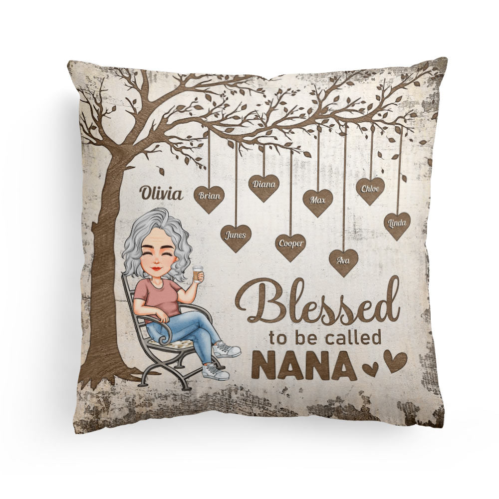 Blessed To Be Called Nana - Personalized Pillow