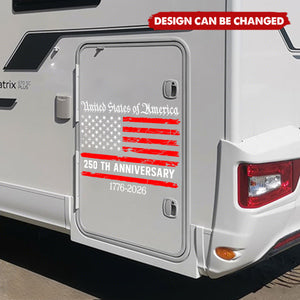 USA 250th Anniversary Car Window Decal Sticker