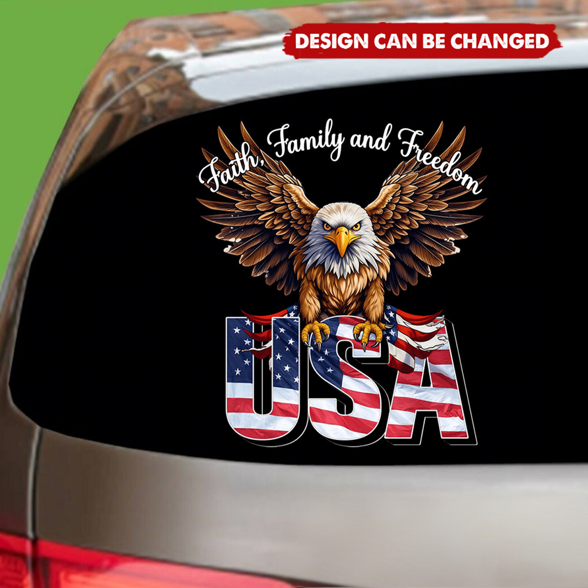 Faith Family Freedom Decal – Patriotic Car Sticker for America's 250th Year