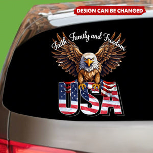 Faith Family Freedom Decal – Patriotic Car Sticker for America's 250th Year