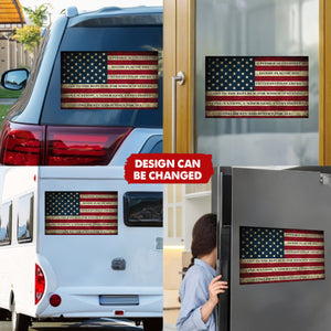 Patriotic American USA Flag – 250th Anniversary Tribute Window Car Decal