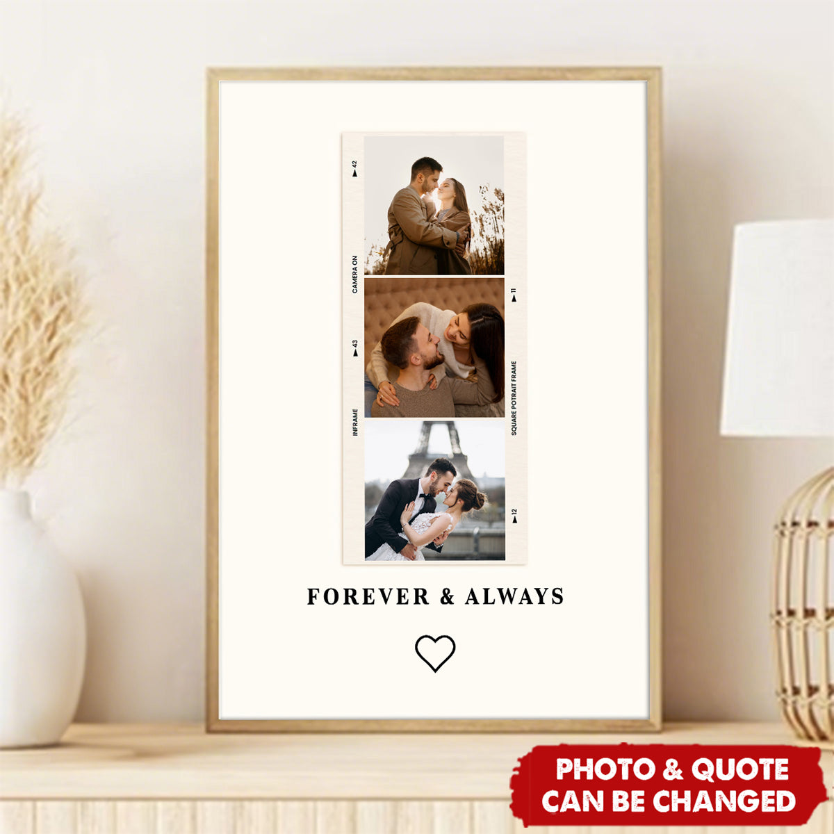 Us Always Couple Anniversary Valentine's Day Gift - Personalized Photo Poster