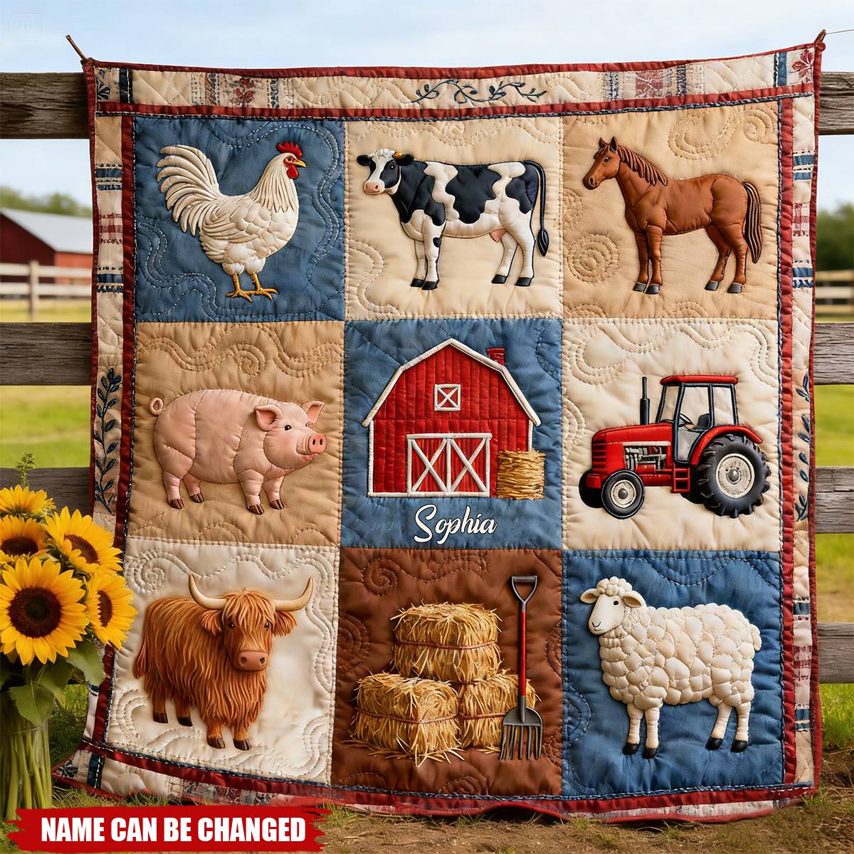 Farm Life - Personalized Farmer Blanket