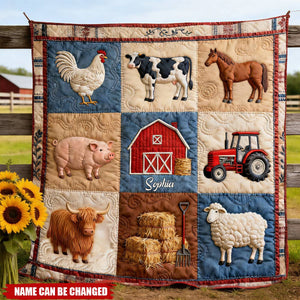 Farm Life - Personalized Farmer Blanket