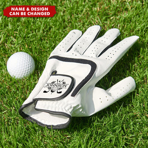 Personalised Initials  Name Men's Breathable Golf Glove - Gift for Golf Lovers