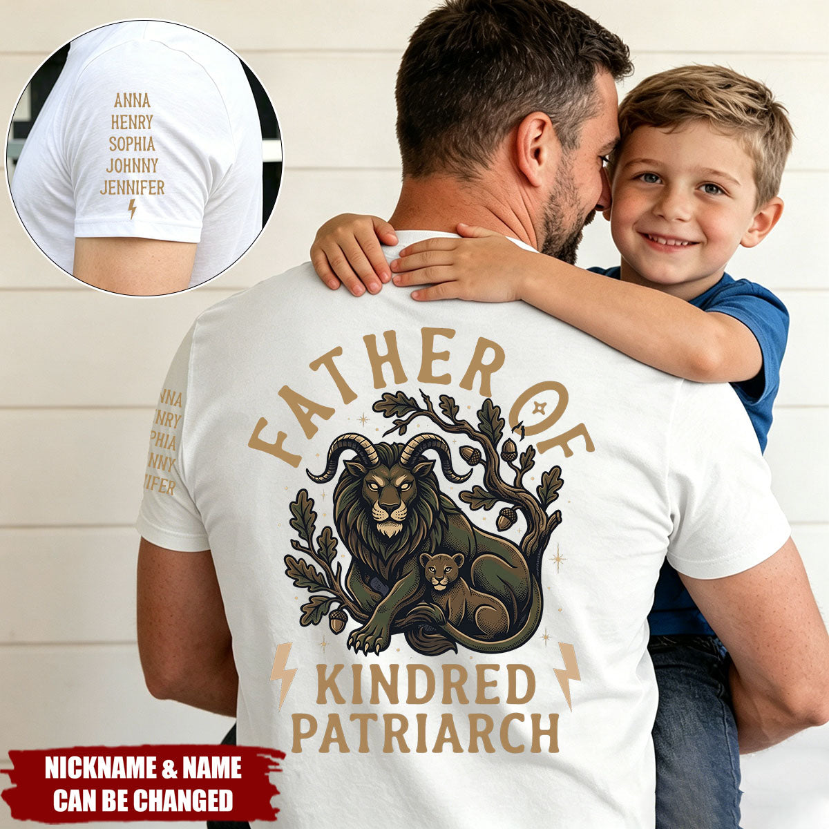 Father's Day Gift, Father of Kindred Patriarch - Personalized Shirt