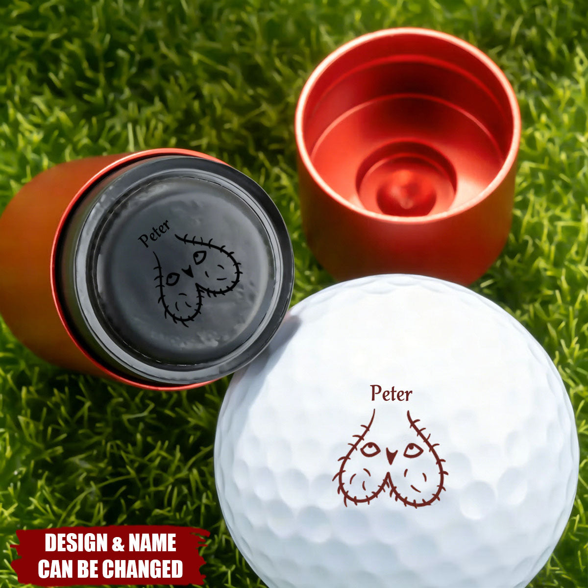 Personalized Funny Male Body Part Design Name Multicolor Golf Ball Stamp - Club Competition Souvenir Birthday Gift for Golf Lover Golfer