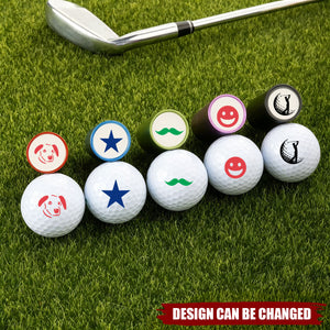 Personalized Logo Portrait Icon Golf Ball Stamp - Birthday Christmas Father's Day Gift for Golf Lovers