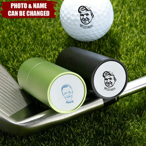 Make Every Swing Unique With Your Face and Name - Personalized Golf Ball Stamp