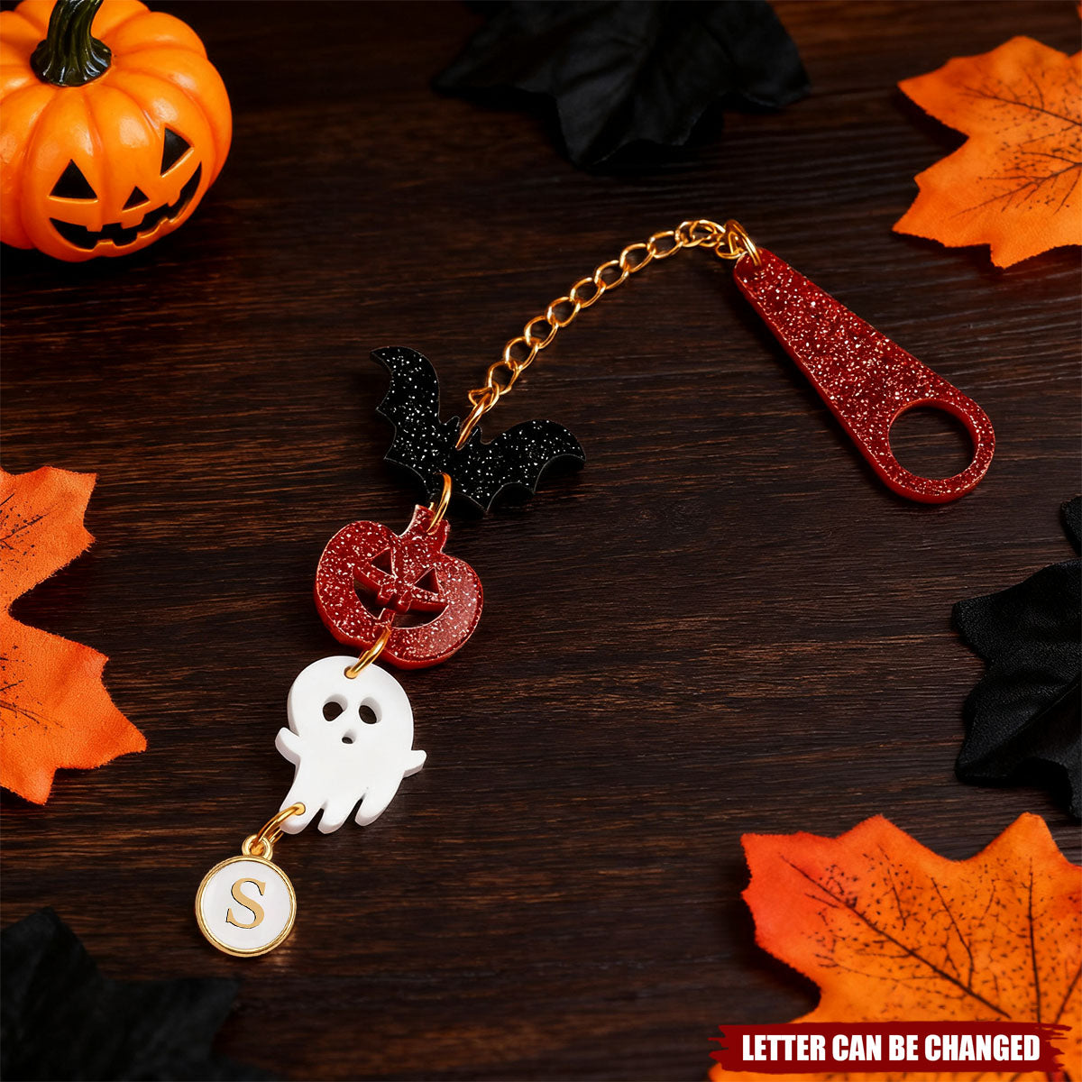 Personalized Cute Bat Pumpkin Ghost Tumbler Charm for 20 oz to 40 oz Stanley Tumbler Halloween Gift