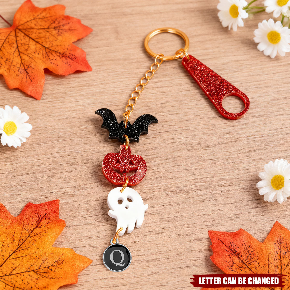 Personalized Cute Bat Pumpkin Ghost Tumbler Charm for 20 oz to 40 oz Stanley Tumbler Halloween Gift